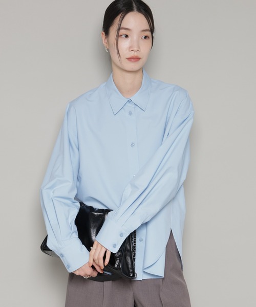 NANO universe(ナノユニバース)の「コットンライクタイプライターベーシックシャツ(シャツ/ブラウス・レディース・ベージュ/ブルー/ホワイト・FREE)」の22枚目の写真