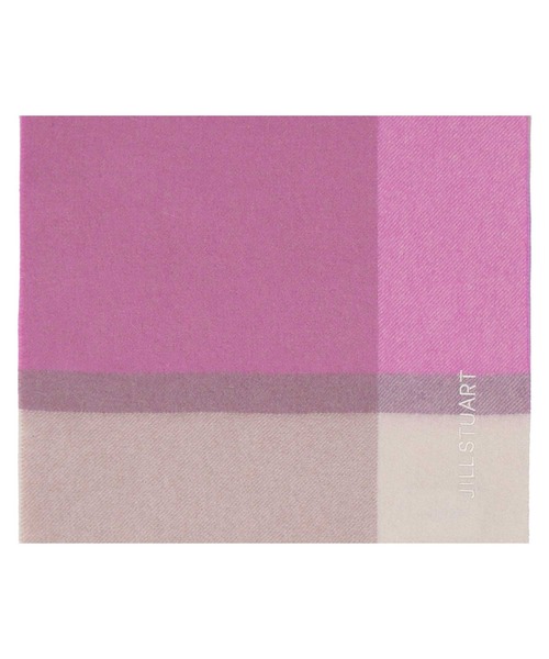 JILL STUART（ジルスチュアート）の「【数量限定】ノベルティ付き カシミヤチェックマフラー（マフラー・レディース・パープル/サックスブルー/ピンク/レッド・FREE）」の8枚目の写真