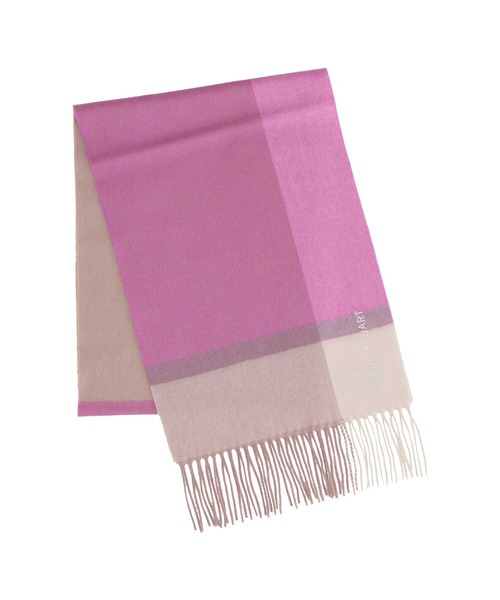 JILL STUART（ジルスチュアート）の「【数量限定】ノベルティ付き カシミヤチェックマフラー（マフラー・レディース・パープル/サックスブルー/ピンク/レッド・FREE）」の6枚目の写真