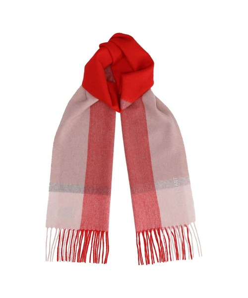 JILL STUART（ジルスチュアート）の「【数量限定】ノベルティ付き カシミヤチェックマフラー（マフラー・レディース・パープル/サックスブルー/ピンク/レッド・FREE）」の10枚目の写真