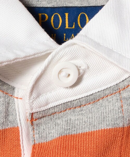 POLO RALPH LAUREN(ポロ ラルフ ローレン)の「【販路限定モデル】<POLO RALPH LAUREN>ポロ ラグビー シャツ(Tシャツ/カットソー・メンズ・オレンジ/ネイビー・L/M)」の9枚目の写真