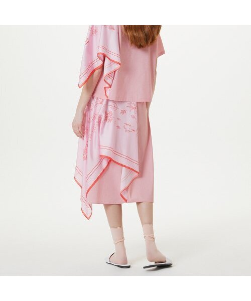 the studio kの「スカーフレイヤードスカート（ピンク）（スカート・レディース・その他・SMALL/MEDIUM）」の3枚目の写真
