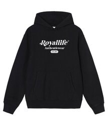 RLPH1007 ニューアセンティックロゴ起毛フードパーカー - ブラック