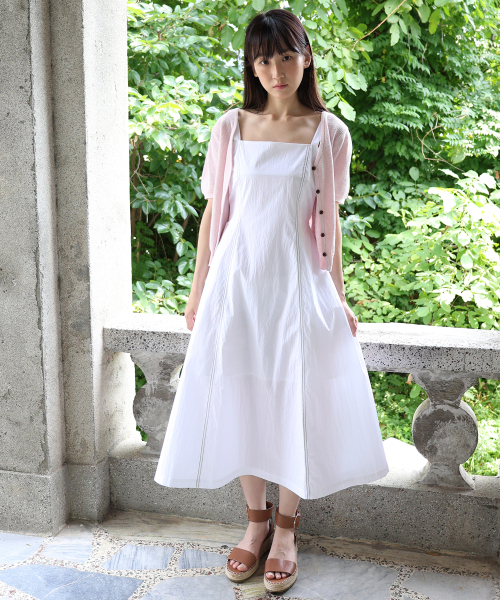 PAUL&ALICE(ポール&アリス)の「SUMMER COTTON CAMISOLE DRESS / WHITE(ワンピース・レディース・ホワイト・FREE)」の1枚目の写真