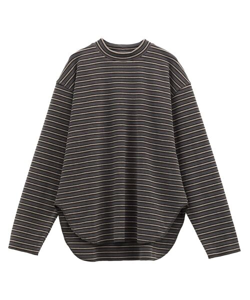 Green　Parks（グリーンパークス）の「なめらかタッチマルチボーダープルオーバー（Tシャツ/カットソー・レディース・ブラウン/チャコールグレー/アイボリー・FREE）」の12枚目の写真