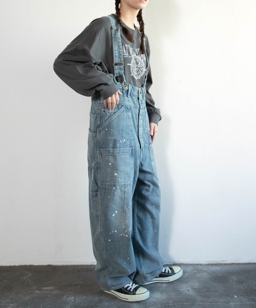 O0751 サスペンダーマルシェパンツ（サロペット/オーバーオール