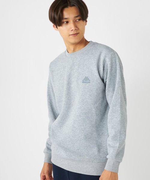 Kappa(カッパ)の「PE裏起毛スウェットトレーナー(スウェット・メンズ・ネイビー/ブラック/杢グレー・LARGE/MEDIUM/X-LARGE)」の2枚目の写真