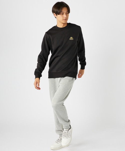 Kappa(カッパ)の「PE裏起毛スウェットトレーナー(スウェット・メンズ・ネイビー/ブラック/杢グレー・LARGE/MEDIUM/X-LARGE)」の16枚目の写真