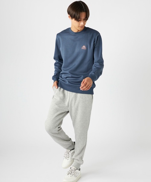 Kappa(カッパ)の「PE裏起毛スウェットトレーナー(スウェット・メンズ・ネイビー/ブラック/杢グレー・LARGE/MEDIUM/X-LARGE)」の7枚目の写真