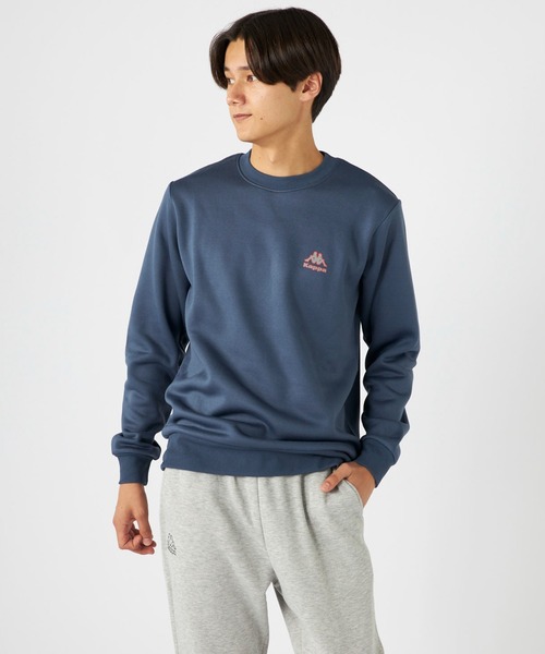 Kappa(カッパ)の「PE裏起毛スウェットトレーナー(スウェット・メンズ・ネイビー/ブラック/杢グレー・LARGE/MEDIUM/X-LARGE)」の4枚目の写真