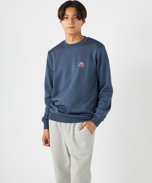 Kappa(カッパ)の「PE裏起毛スウェットトレーナー(スウェット・メンズ・ネイビー/ブラック/杢グレー・LARGE/MEDIUM/X-LARGE)」の5枚目の写真