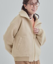 SHOO・LA・RUE | 【S-LL】お顔周りがすっきり見え スライバージャケット(ブルゾン)