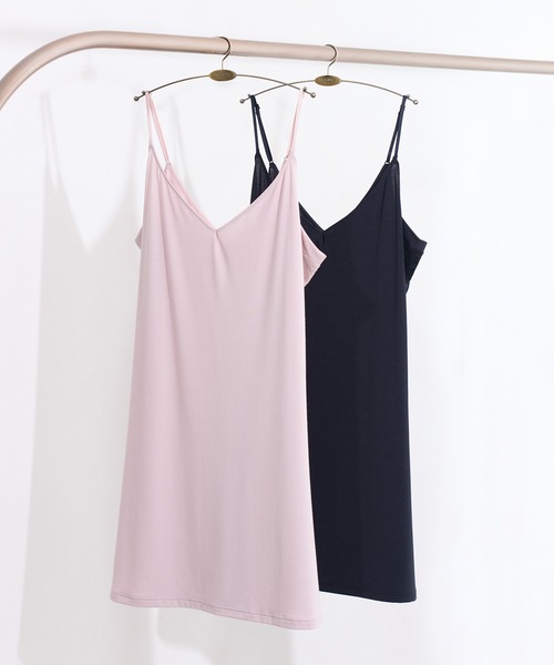 ROSIER by Her lip to（ロジアバイハーリップトゥ）の「ROSIER Icy Veil Slip（インナーウェア/肌着・レディース・ブラック/ピンク・M/S）」の5枚目の写真