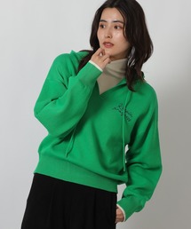 ニット/セーター（グリーン・カーキ/緑色系・刺繍）ファッション通販