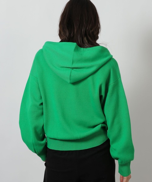 LAKOLE（ラコレ）の「スウェットライクフードニットプルオーバー / 637695（ニット/セーター・レディース・アイボリー/グリーン/杢グレー/ネイビー・FREE）」の22枚目の写真