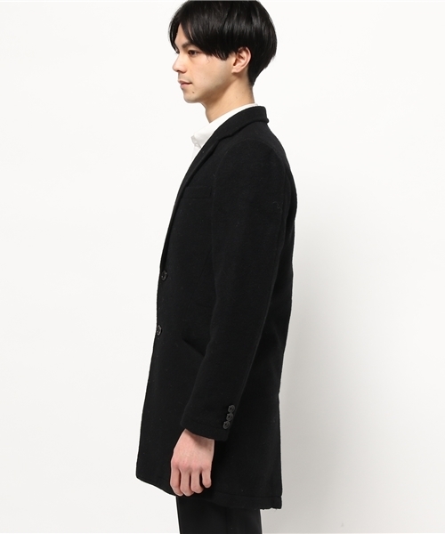 OUTLET(アウトレット)の「【WHO'S WHO gallery】GGスライバーチェスター(チェスターコート・メンズ・ネイビー/グレー/オリーブ/ブラック/アイボリー・MEDIUM/LARGE)」の6枚目の写真