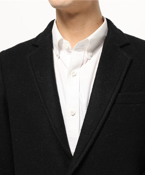 OUTLET(アウトレット)の「【WHO'S WHO gallery】GGスライバーチェスター(チェスターコート・メンズ・ネイビー/グレー/オリーブ/ブラック/アイボリー・MEDIUM/LARGE)」の10枚目の写真