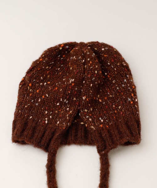 URBAN CHERRY（アーバンチェリー）の「くま耳ニット帽（ニットキャップ/ビーニー・キッズ・ブラウン・FREE）」の9枚目の写真