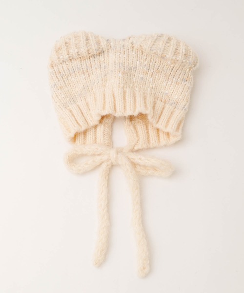 URBAN CHERRY（アーバンチェリー）の「くま耳ニット帽（ニットキャップ/ビーニー・キッズ・ブラウン・FREE）」の11枚目の写真