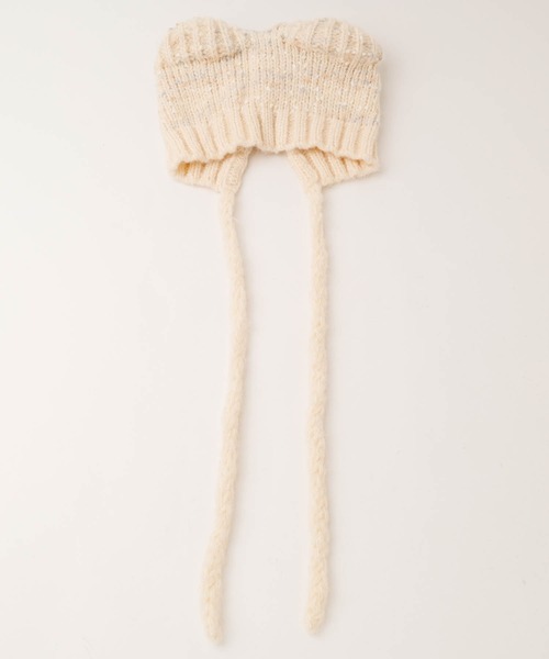 URBAN CHERRY（アーバンチェリー）の「くま耳ニット帽（ニットキャップ/ビーニー・キッズ・ブラウン・FREE）」の15枚目の写真