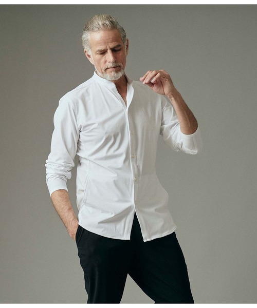 junhashimoto（ジュンハシモト）の「RUSH GUARD SHIRTS（シャツ/ブラウス・メンズ・ホワイト/ライトグレー/ブラック・4/3/5/2）」の14枚目の写真