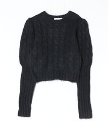 REDYAZEL | ケーブルパフスリーブニットトップス(ニット/セーター)