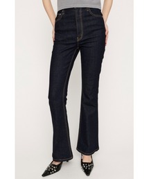 SLY | 【新色追加】HW FLARE PT WITH ROICA(R)EF ハイウエスト フレアパンツ ウィズロイカ イーエフ 春服(デニムパンツ)