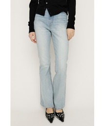 SLY（スライ）の「【新色追加】HW FLARE PT WITH ROICA(R)EF ハイウエスト フレアパンツ ウィズロイカ アールイーエフ 春服（デニムパンツ）」