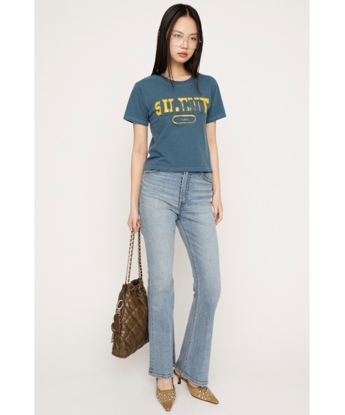 SLY（スライ）の「【新色追加】HW FLARE PT WITH ROICA(R)EF ハイウエスト フレアパンツ ウィズロイカ イーエフ 春服（デニムパンツ・レディース・ブルー/ライトブルー/ダークブルー・26inch/25inch/24inch/23inch/22inch）」の16枚目の写真