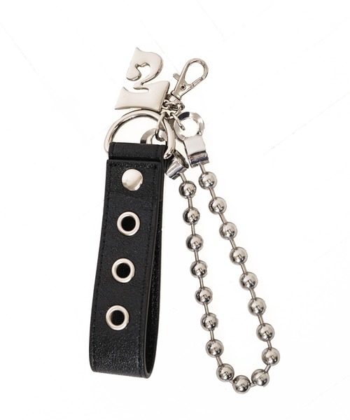 MURUA(ムルーア)の「【MURUA/ムルーア】 BELT CHARM SERIES チャーム付きトートバッグ(トートバッグ・レディース・ブラック/アイボリー・FREE)」の3枚目の写真