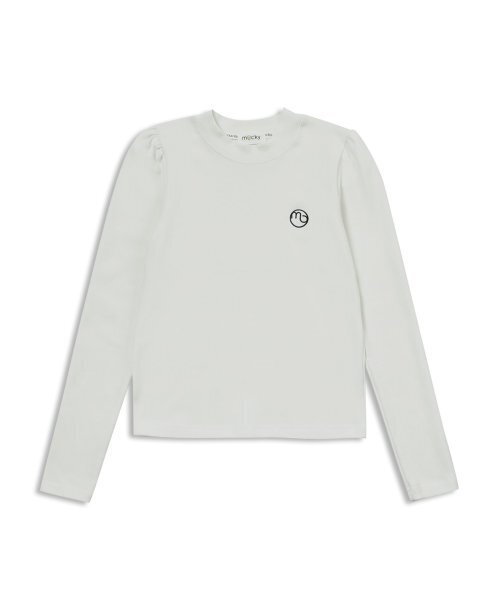 MACKY(マッキー)の「チャーミングパフTシャツホワイト(Tシャツ/カットソー・レディース・その他・FREE)」の2枚目の写真