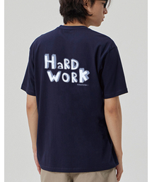 [HARD WORK] CREW NECK TEE_NAVY