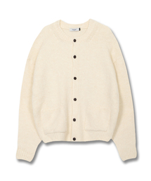 POLYGRAM（ポリグラム）の「ヘアリーウールラウンドニットカーディガン - 5COLOR（カーディガン/ボレロ）」