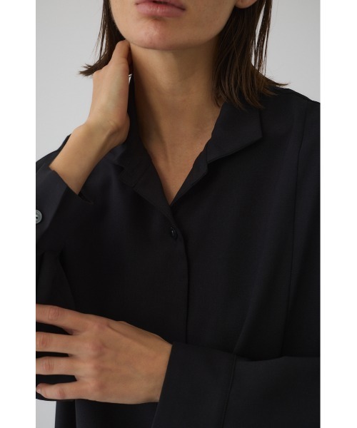 RIM.ARK(リムアーク)の「Drape pocket dress ドレープ ポケットドレス(ドレス・レディース・ブラック/ダークブルー/グレー・38/36)」の8枚目の写真