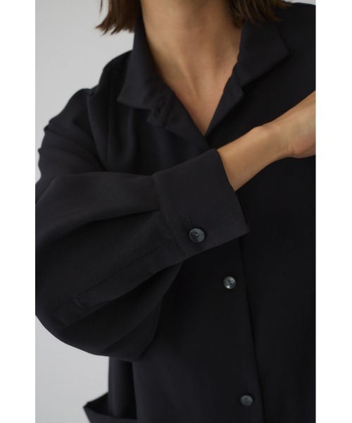 RIM.ARK(リムアーク)の「Drape pocket dress ドレープ ポケットドレス(ドレス・レディース・ブラック/ダークブルー/グレー・38/36)」の10枚目の写真