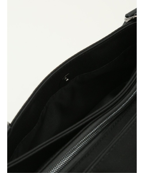 m.f.editorial（エムエフエディトリアル）の「【A4対応 2WAY】m.f.エディトリアル メンズ 型押しコンビ トートバッグ（トートバッグ・メンズ・グレー系その他2/ブラック・FREE）」の13枚目の写真