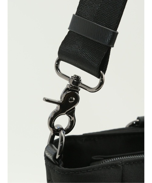 m.f.editorial（エムエフエディトリアル）の「【A4対応 2WAY】m.f.エディトリアル メンズ 型押しコンビ トートバッグ（トートバッグ・メンズ・グレー系その他2/ブラック・FREE）」の15枚目の写真