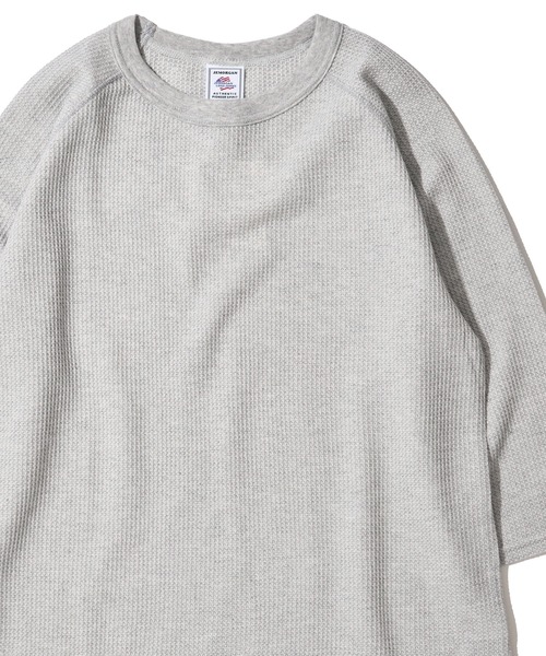 JEMORGAN(ジェーイーモーガン)の「【JEMORGAN / ジェイモーガン】ワッフル クルーネック 7分袖 ラグランTシャツ / サーマル カットソー(Tシャツ/カットソー・メンズ・ブラック/ホワイト/ナチュラル/杢グレー・LARGE/MEDIUM/X-LARGE)」の3枚目の写真