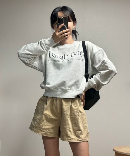 DANGLEDROP(ダングルドロップ)の「DGDPタイポマンツーマンオートミール(スウェット・レディース・その他・M/S)」の14枚目の写真
