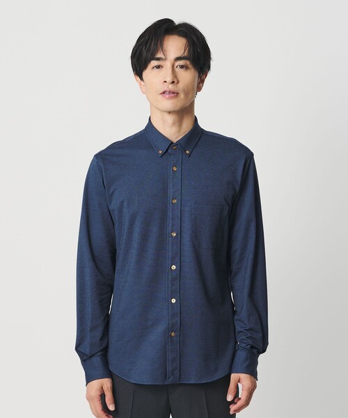 BEAUTY&YOUTH UNITED ARROWS（ビューティーアンドユースユナイテッドアローズ）の「クイック ストレッチ シャンブレー ボタンダウン シャツ SLIM型 吸水速乾（シャツ/ブラウス・メンズ・ロイヤルブルー/ネイビー/コバルトブルー/ホワイト・M/XL/S/L/XS）」の13枚目の写真