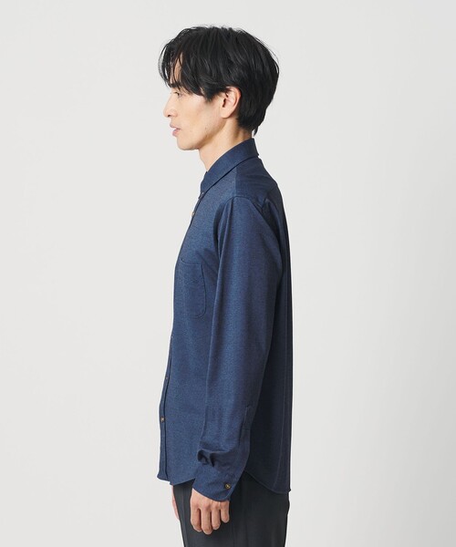 BEAUTY&YOUTH UNITED ARROWS（ビューティーアンドユースユナイテッドアローズ）の「クイック ストレッチ シャンブレー ボタンダウン シャツ SLIM型 吸水速乾（シャツ/ブラウス・メンズ・ロイヤルブルー/ネイビー/コバルトブルー/ホワイト・M/XL/S/L/XS）」の14枚目の写真