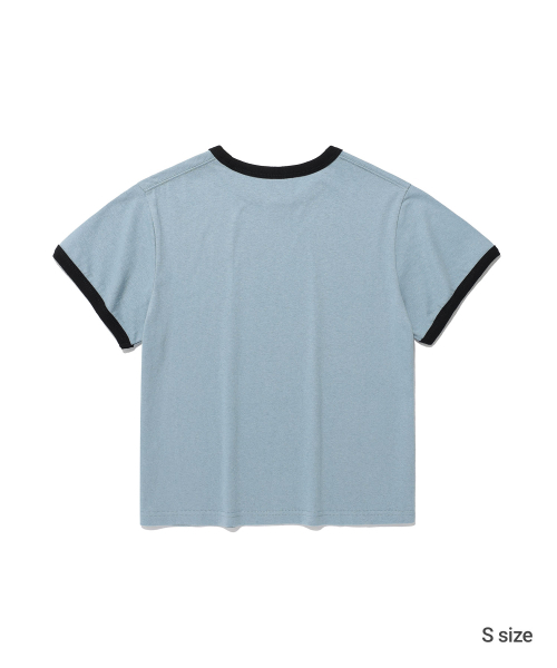 ISTKUNST(イストクンスト)の「HOMIES BASIC RINGER TEE_BLUE(IK2FMMT520A)(Tシャツ/カットソー・レディース・その他・S/L)」の3枚目の写真
