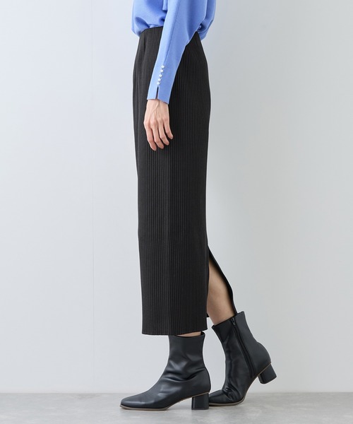 ROPE' PICNIC（ロペピクニック）の「トタンテレコ Iラインリブニットスカート（スカート・レディース・カーキ/ブラック/キナリ・L/M/S）」の12枚目の写真