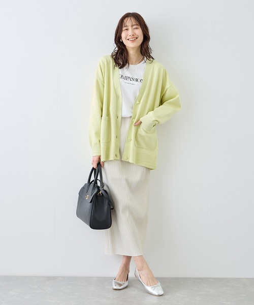 ROPE' PICNIC（ロペピクニック）の「トタンテレコ Iラインリブニットスカート（スカート・レディース・カーキ/ブラック/キナリ・L/M/S）」の16枚目の写真