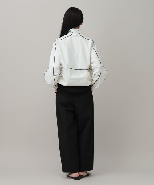 A part by（アパートバイ）の「ハイショクスタンドブルゾン（ブルゾン・レディース・ライトイエロー/アイボリー・FREE）」の5枚目の写真