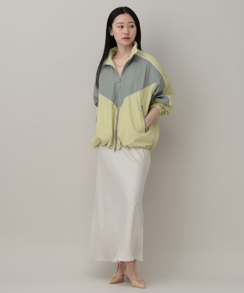 A part by（アパートバイ）の「ハイショクスタンドブルゾン（ブルゾン・レディース・ライトイエロー/アイボリー・FREE）」の10枚目の写真