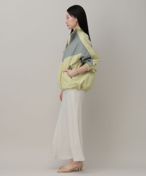 A part by（アパートバイ）の「ハイショクスタンドブルゾン（ブルゾン・レディース・ライトイエロー/アイボリー・FREE）」の11枚目の写真