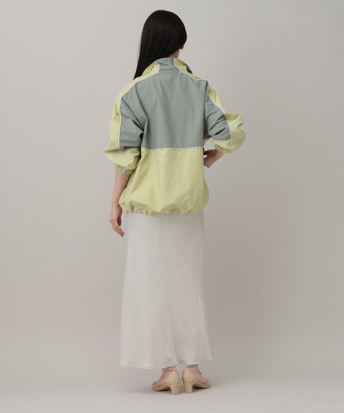 A part by（アパートバイ）の「ハイショクスタンドブルゾン（ブルゾン・レディース・ライトイエロー/アイボリー・FREE）」の12枚目の写真