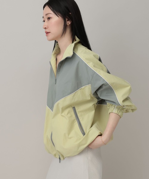 A part by（アパートバイ）の「ハイショクスタンドブルゾン（ブルゾン・レディース・ライトイエロー/アイボリー・FREE）」の14枚目の写真