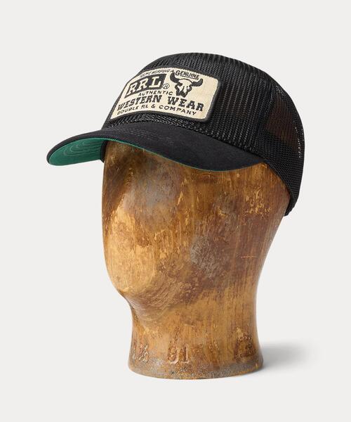RRL(ダブル アール エル)の「デニムビル メッシュ トラッカー キャップ(キャップ・メンズ・ブラック系1・ONE)」の1枚目の写真